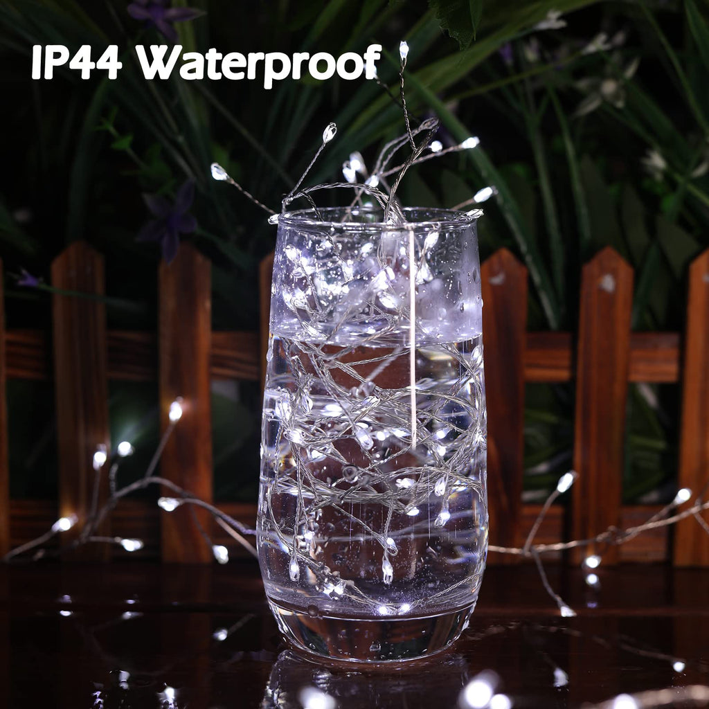 1 x 10 Feet / 200 LED / Pure White / Silver Wire