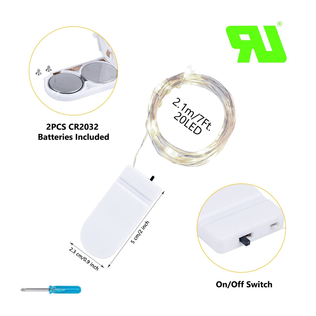 24 x 7 Feet / 20 LED / Pure White