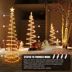 3 Pack / 3 ft + 4 ft + 6 ft / Warm White