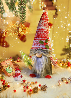 16 Inches / Gnome Tree / Warm White