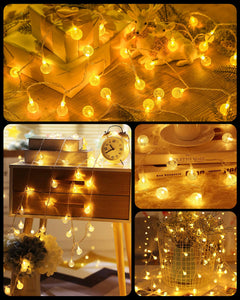 Crystal Globe String Lights, 16 Colors 7 Modes with Remote