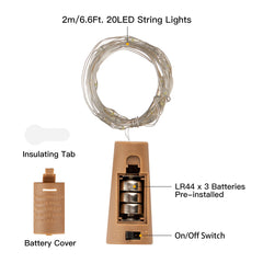 10 x 6.6 Feet / 20 LED / Warm White