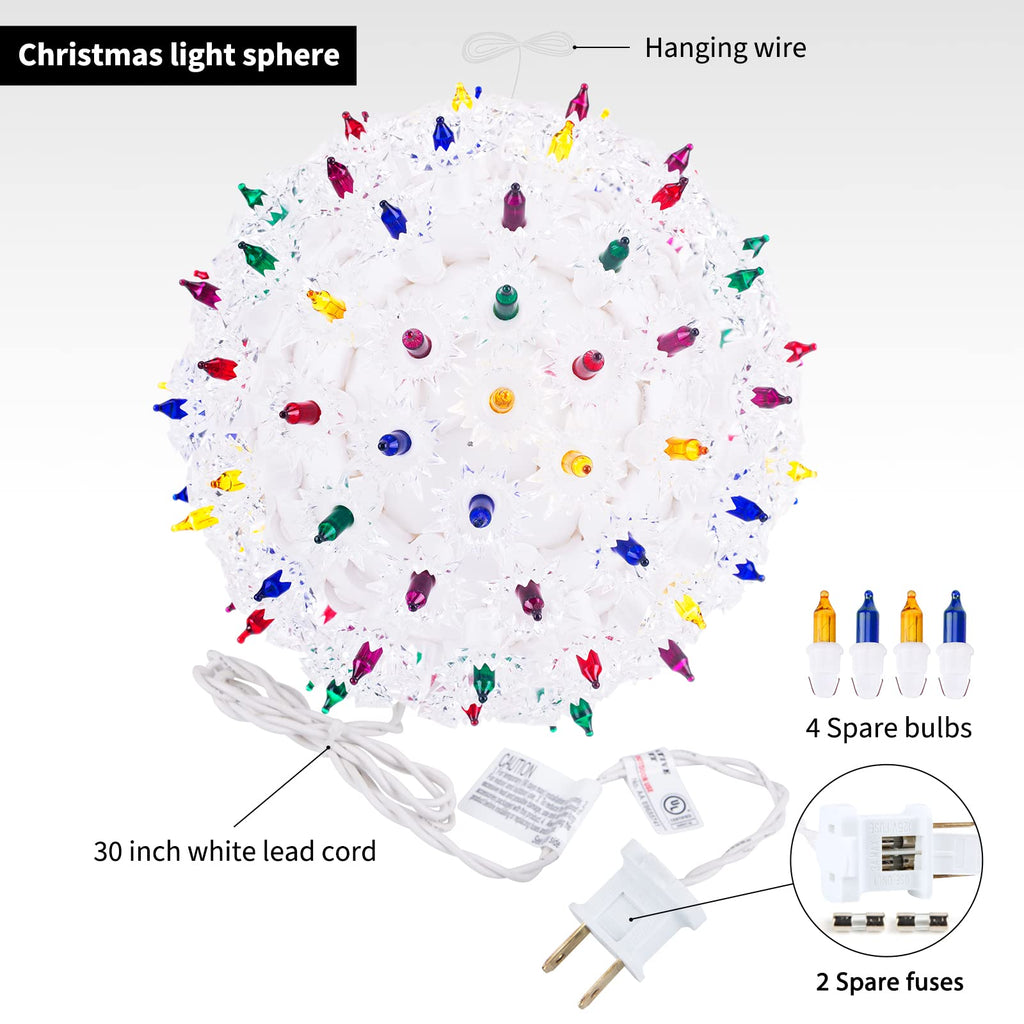 1 x 6 Inches / 100 Bulbs / Multicolor