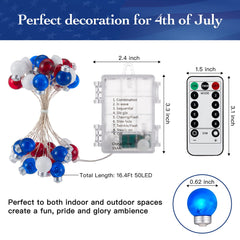 16 Feet / 50 LED / Globe