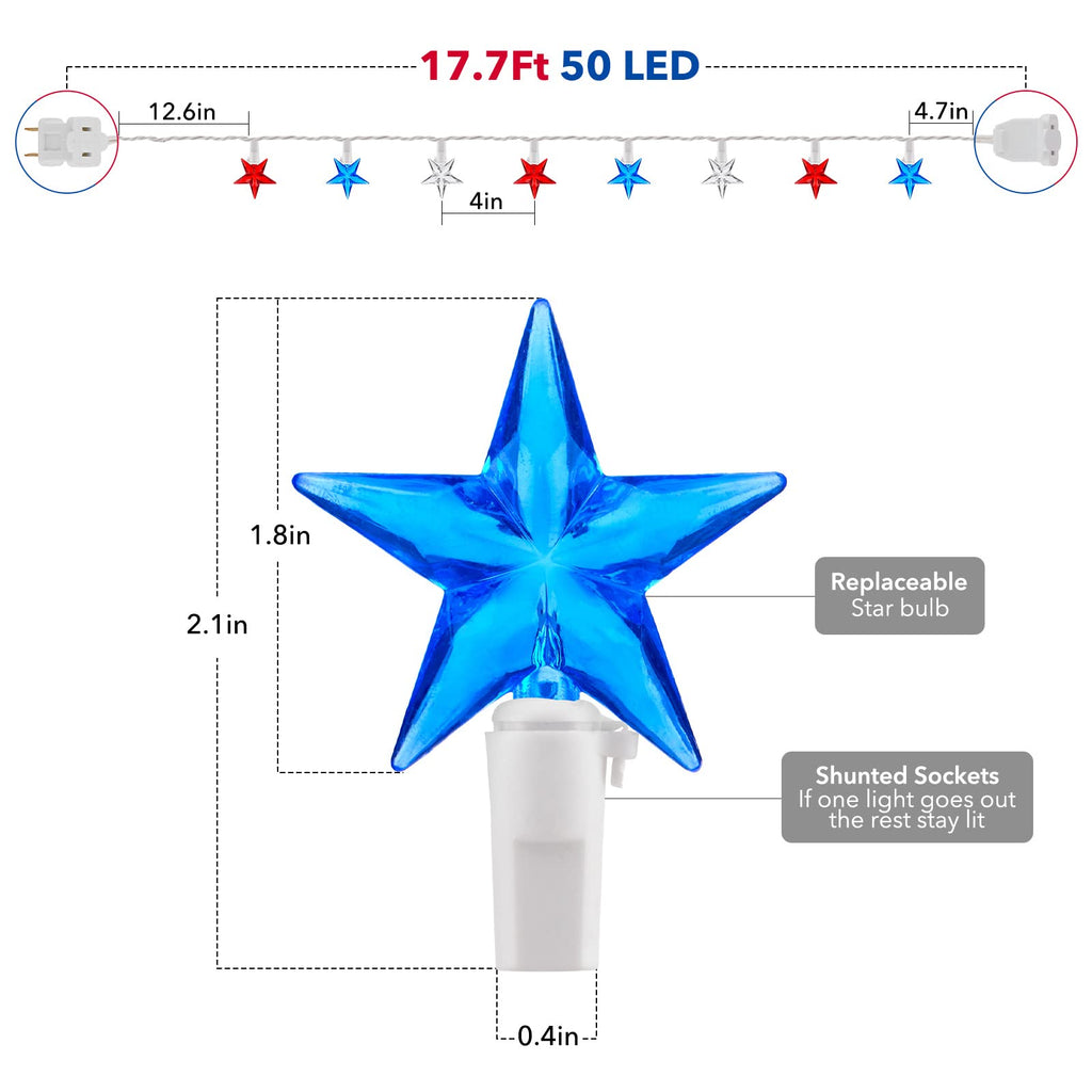 17.7 Feet / 50 LED / No Remote