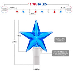 17.7 Feet / 50 LED / No Remote