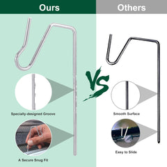 Christmas Light Clips Metal Gutter Hooks for Outdoor String Lights