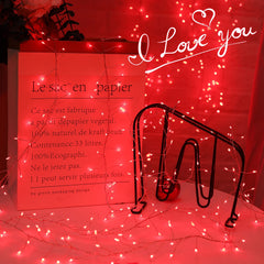 1 x 10 Feet / 200 LED / Red / Silver Wire