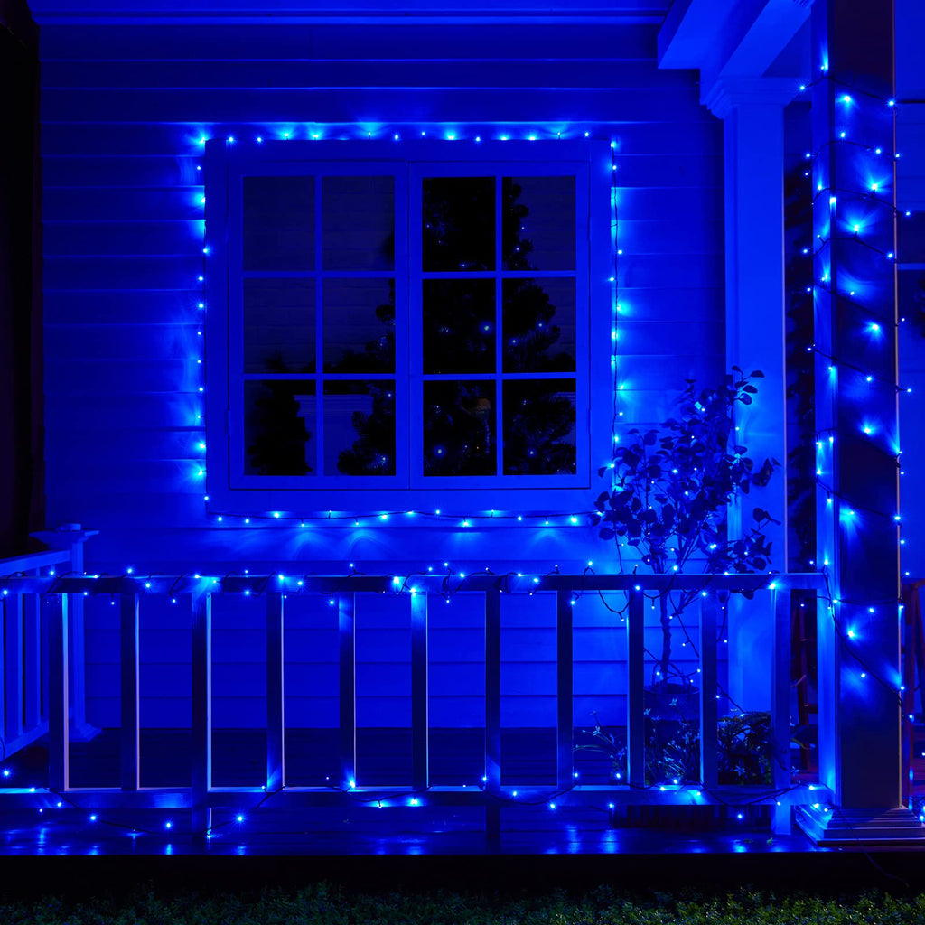 66 Feet / 200 LED / Blue / Green Wire