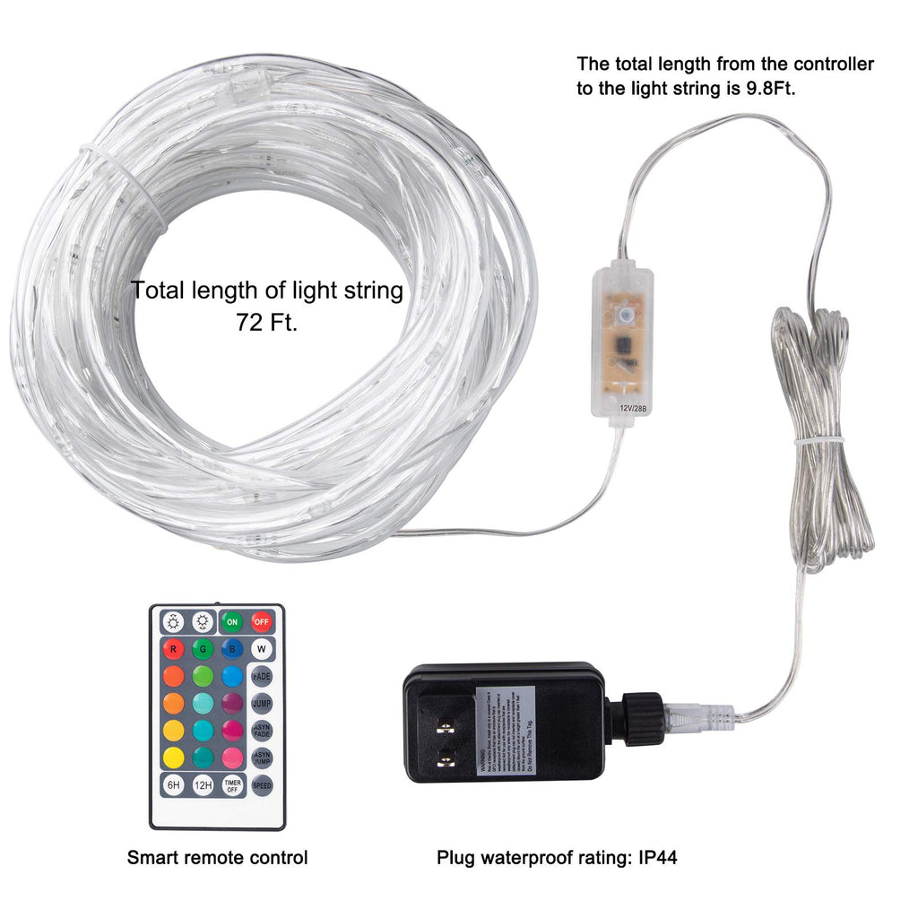72 Feet / 220 LED / Multicolor / 4 Modes