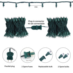 25 Feet / 100 LED / Warm White