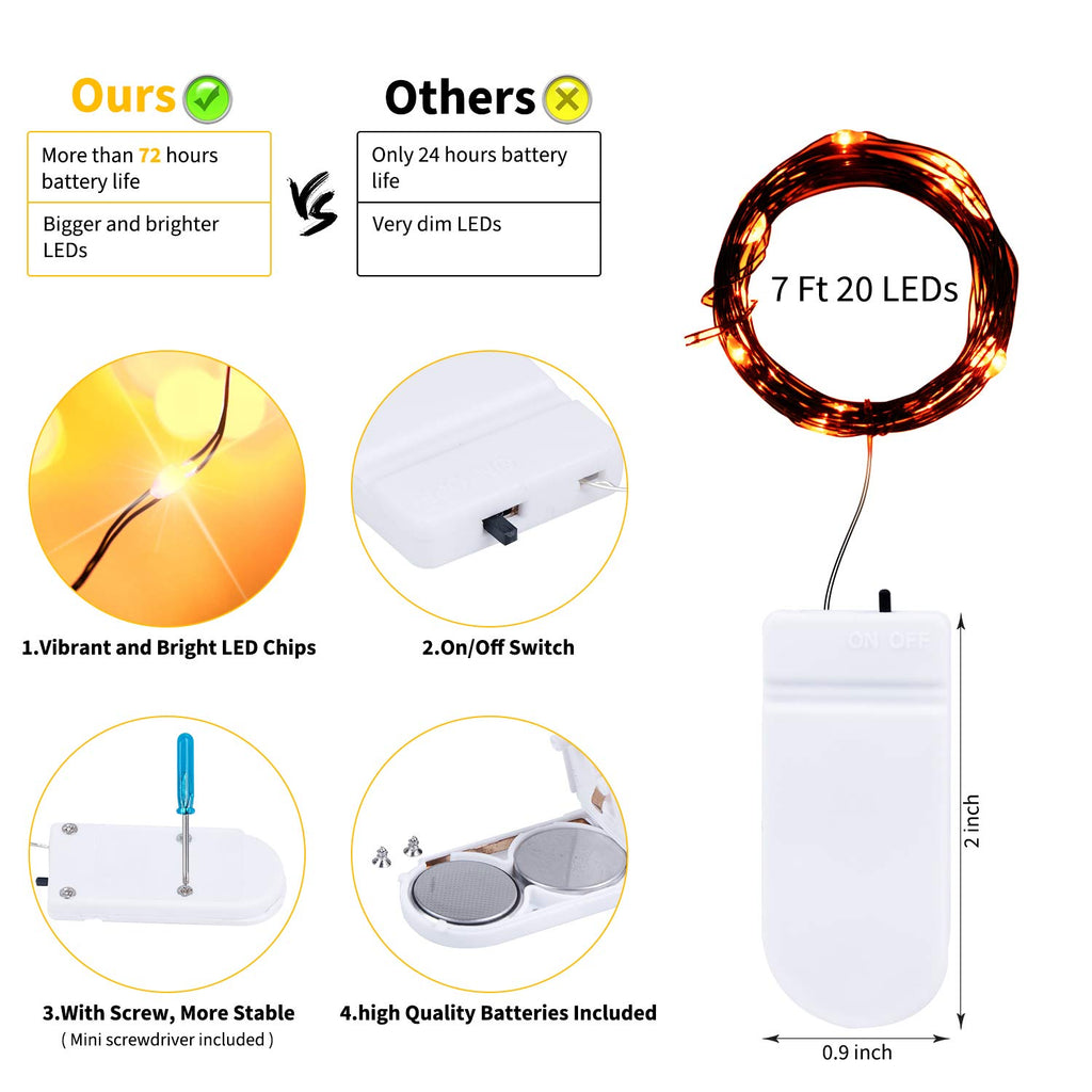 24 x 7 Feet / 20 LED / Orange