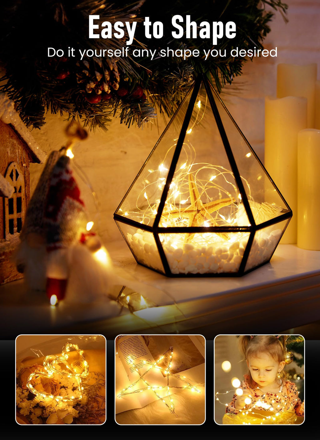 2 x 33FT / 100 LED / Warm White