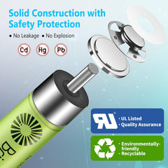 12 Count / 1000mAh / AA Battery