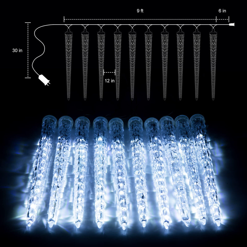 10 Feet / 10 Tubes / 240 LED / Pure White