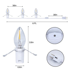 Accessory Cord with 3 C7 LED Light Bulbs