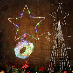 11.8 Feet / 9 Drops / 344 LED / Multicolor