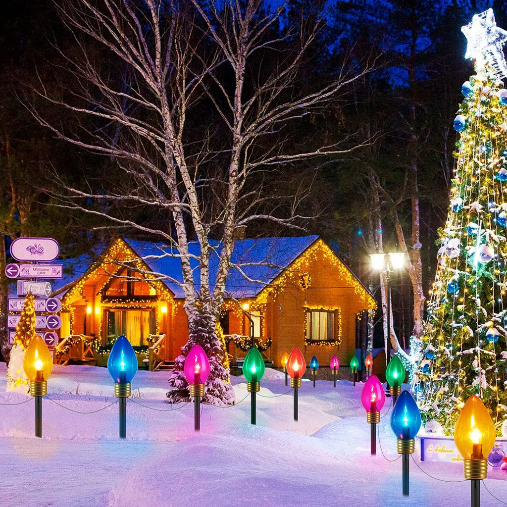 2 Pack / 8.5 Feet / 5 Bulbs / Multicolor