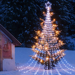 Christmas Tree String Lights with Star Topper