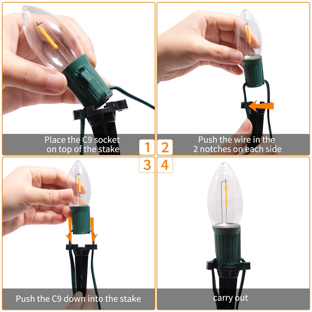 1 Pack / 25.7 Feet / 20 LED / Warm White