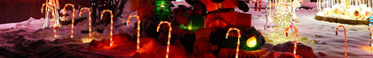 Candy Cane Pathway Lights