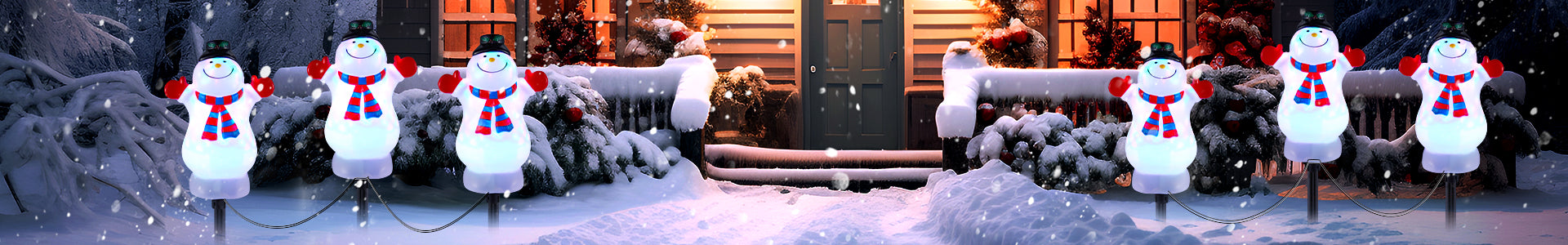 Snowman Pathway Lights