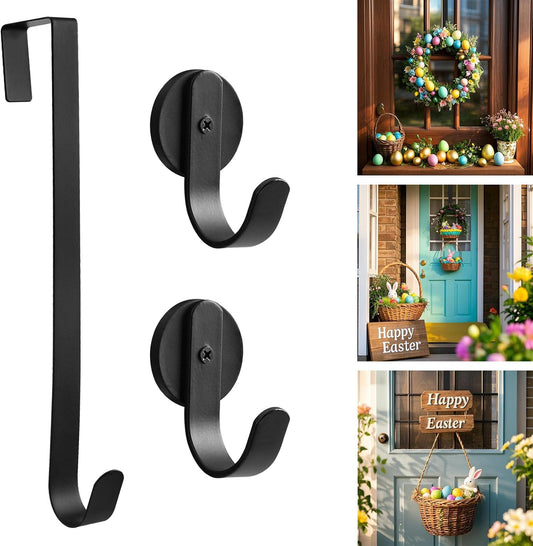Front Door Wreath Hanger with Magnetic Hooks