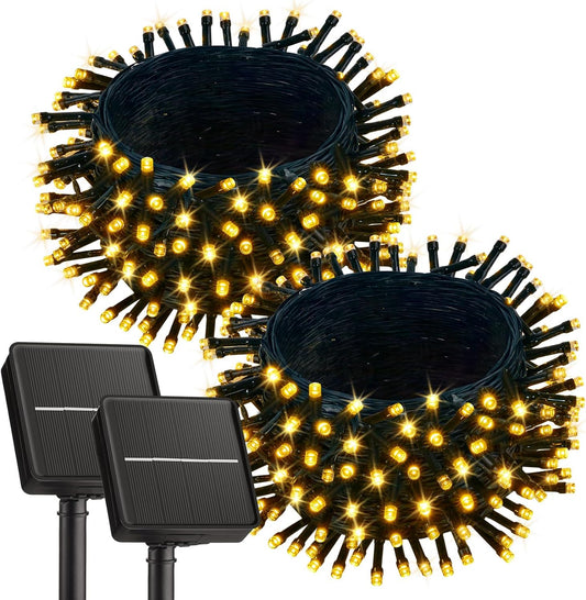 92Ft Solar String Lights - 240 LED Waterproof Outdoor Lights