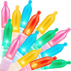 Battery Operated Pastel String Lights, 8ft, 20 LED with Timer