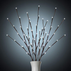 Lighted Branches for Vases - 3 Pack, 24Inch, 60 LED, Pure White