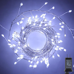 Fairy Lights Plug in - 10 FT, 200 LED, Pure White, Remote Control