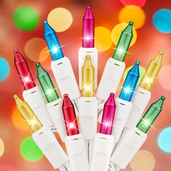 Easter Mini String Lights, Waterproof, Pink & Multicolor