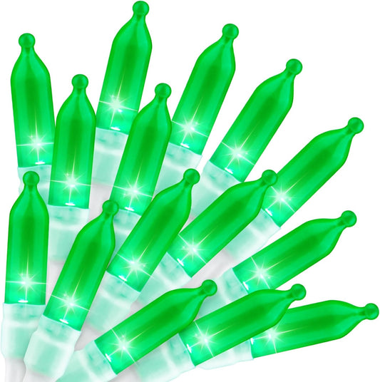 St. Patrick's Day Green Mini Lights - 8ft 20 LED Battery Operated String Lights