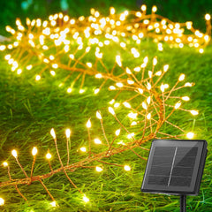 Solar String Lights - 39 FT, 480 LED, 8 Modes, Waterproof