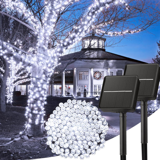 Solar Powered String Lights - 80 FT, 200 LED, 8 Modes, Waterproof