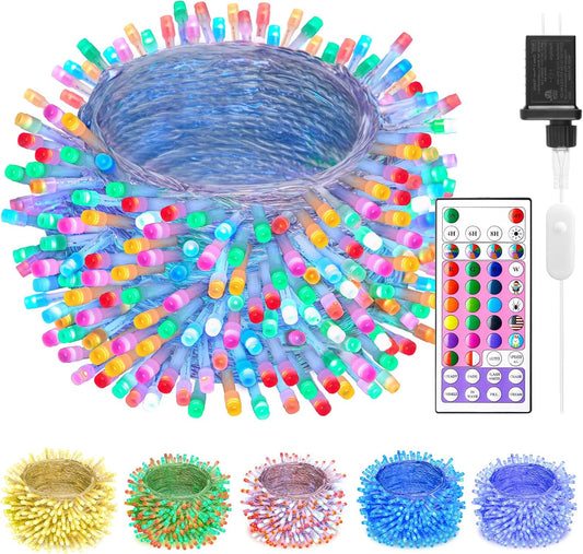 Color Changing String Lights, 66 FT, 200 LED with Remote