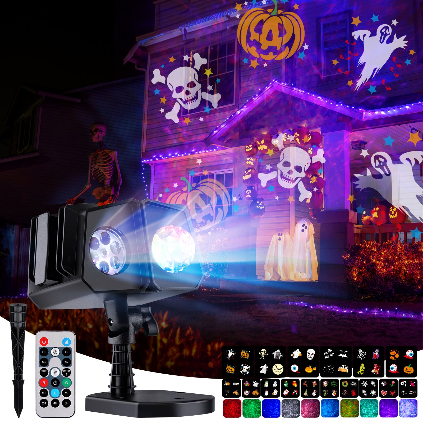 Halloween Projector Lights, 26 HD Effects