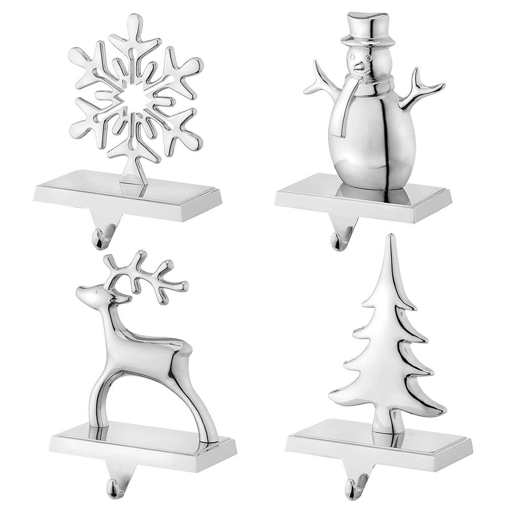 1 x 4 Pack / Reindeer & Snowflake & Snowman & Pine Tree