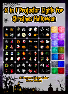 Halloween Projector Lights, 26 HD Effects