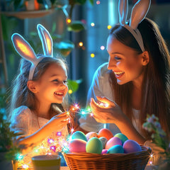 Waterproof Fairy Lights with Remote - 33ft Pink + Multicolor