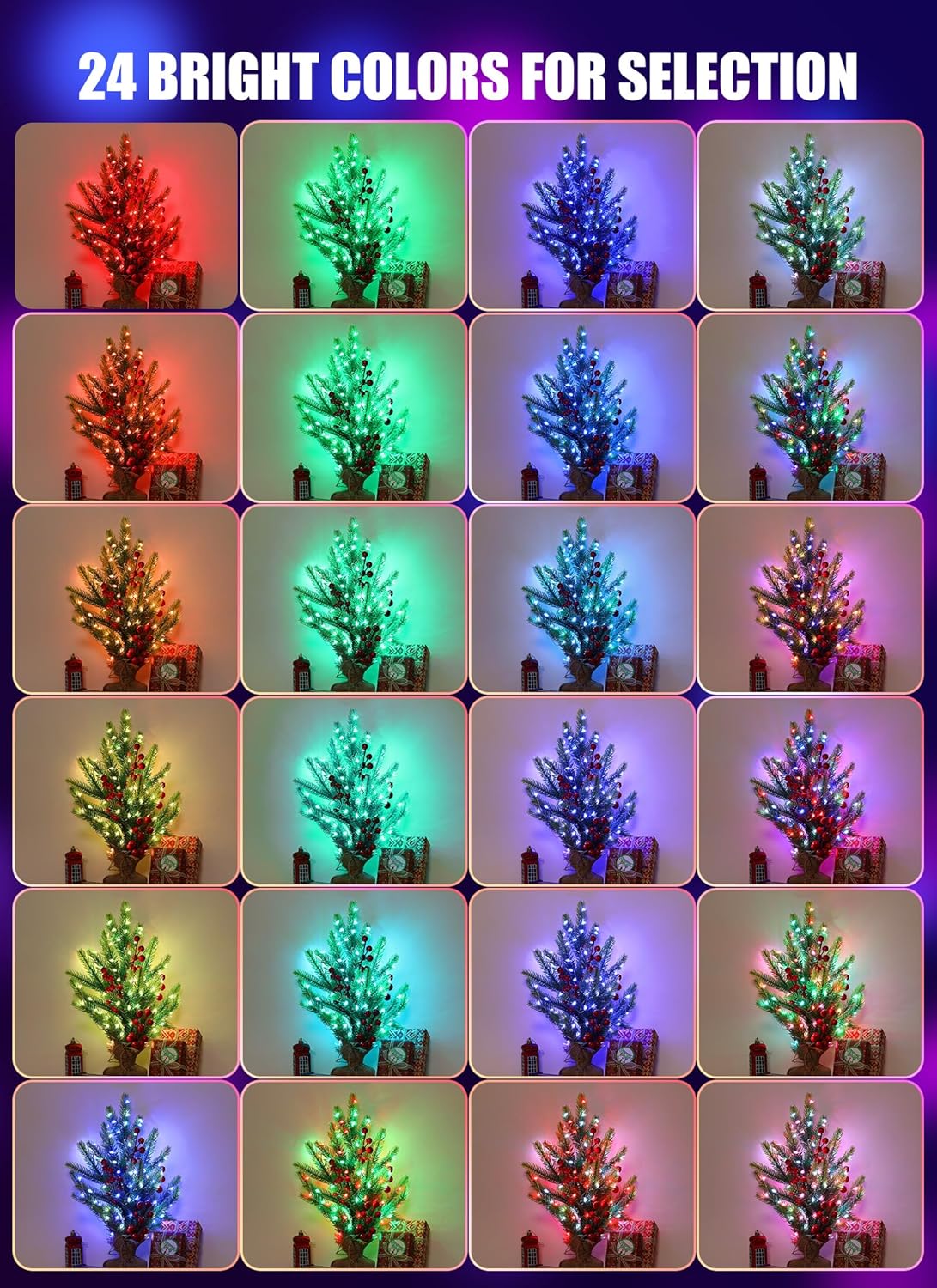 Color Changing Fairy String Lights - 33ft, 100 LED with Remote