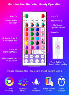 Color Changing Fairy Lights, 33 FT, 100 LED, Plug-in with Remote