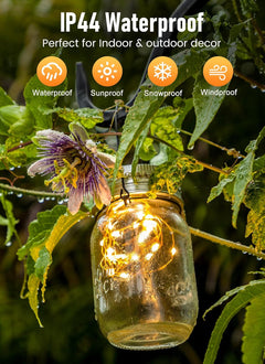 66Ft 200 LED Fairy String Lights, White Fairy Lights with Remote