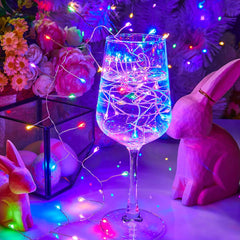 Easter Fairy Lights, Battery Operated, Waterproof, 5ft 60 LED Twinkle Lights