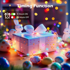 Battery Operated Fairy Lights, 5 Pack, 7 FT, 20 LED with Timer