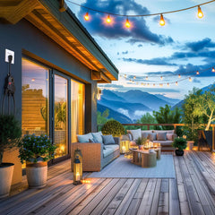 Waterproof Outdoor Light Timer - 24H, 2/4/6/8H Countdown, 3 Outlets