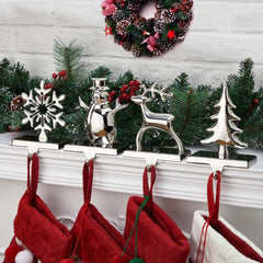 1 x 4 Pack / Reindeer & Snowflake & Snowman & Pine Tree