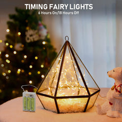 5 Pack Warm White Fairy Lights - Battery Operated, 7ft, 20 LED