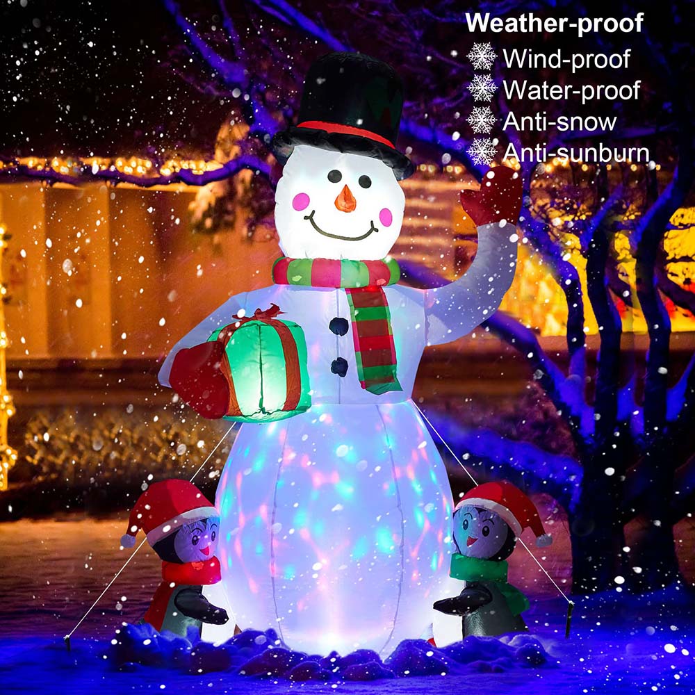 1 x 6 Feet / Snowman with Penguins