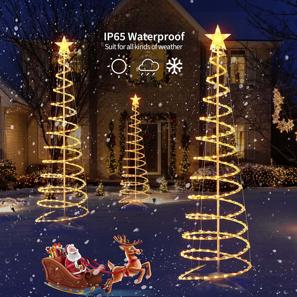 6 Feet / 200 Bulbs / Warm White